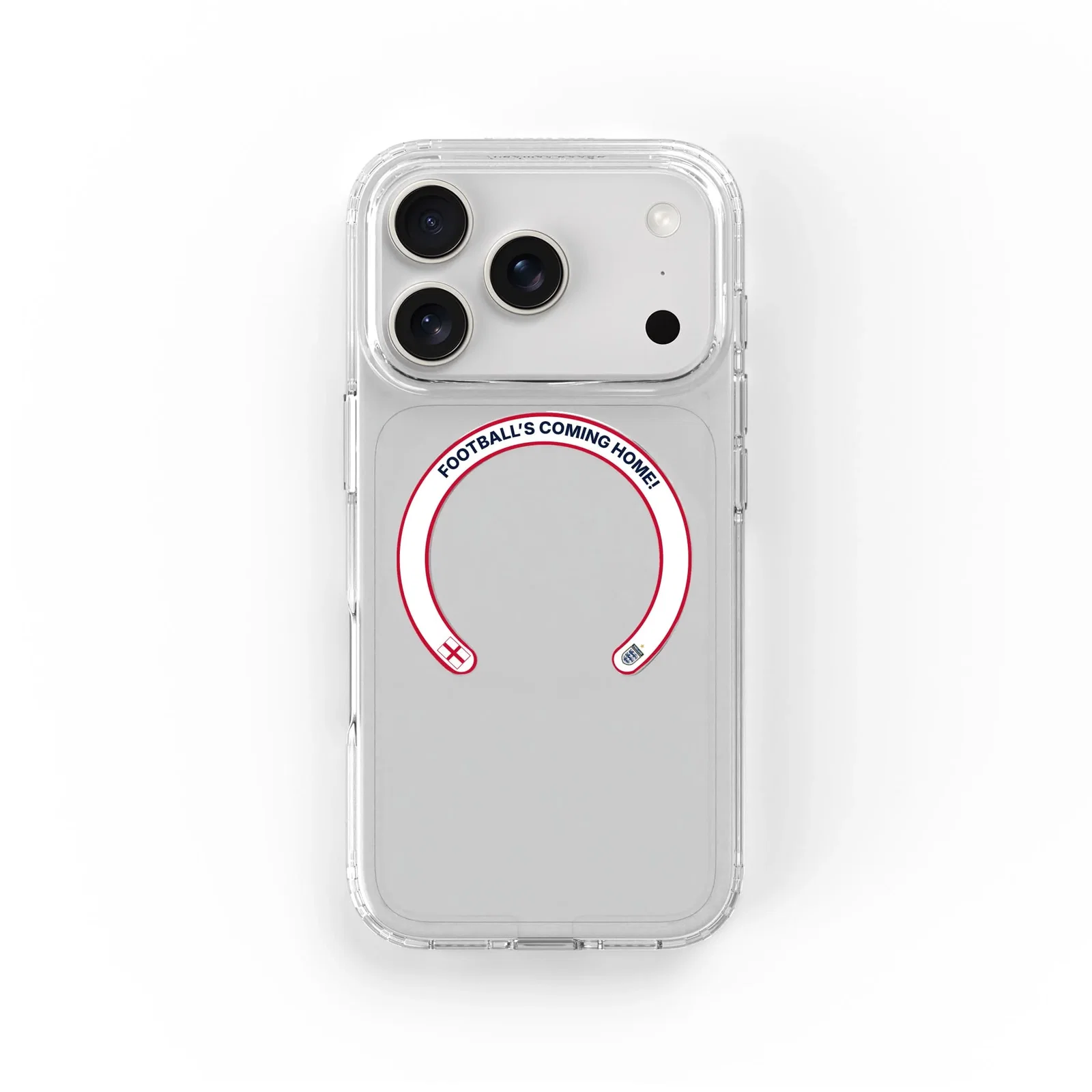 Image of Football's Coming Home - Removable MagSafe Ring & Clear Phone Case Bundle