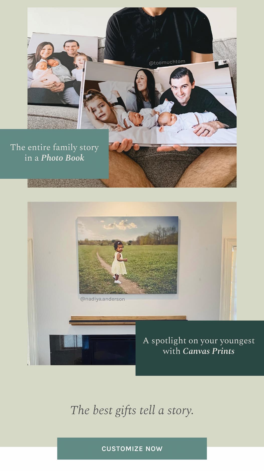 A spotlight on your youngest with Canvas Prints