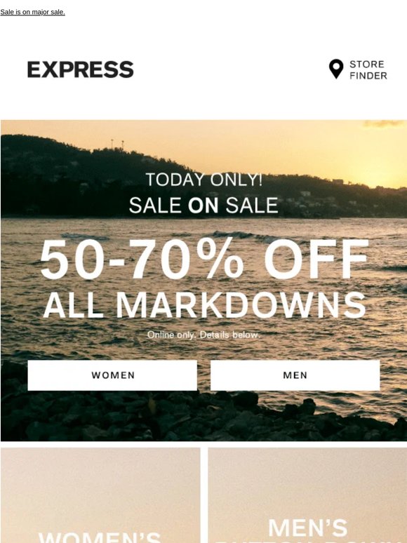You've got 1 day 🚨 50-70% off all markdowns