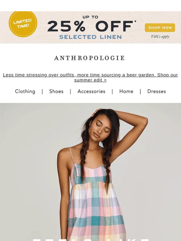 Up to 25% OFF LINEN ends at midnight!