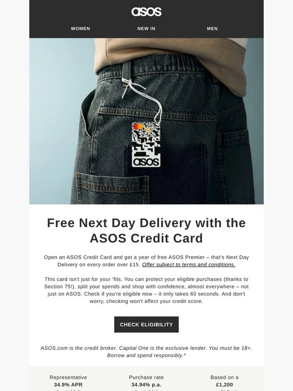 Claim a year of free ASOS Premier...