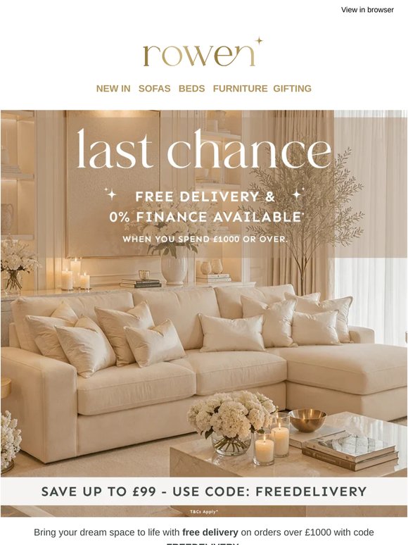 Ends Tomorrow: FREE DELIVERY ⏳