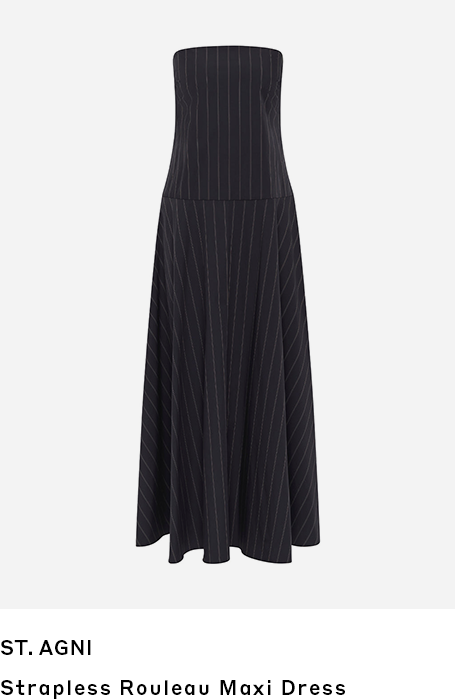 St. Agni | Strapless Rouleau Maxi Dress