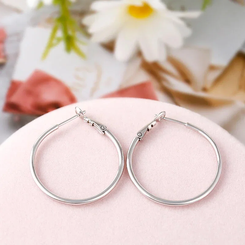 Classic Sterling Silver Hoop Earrings