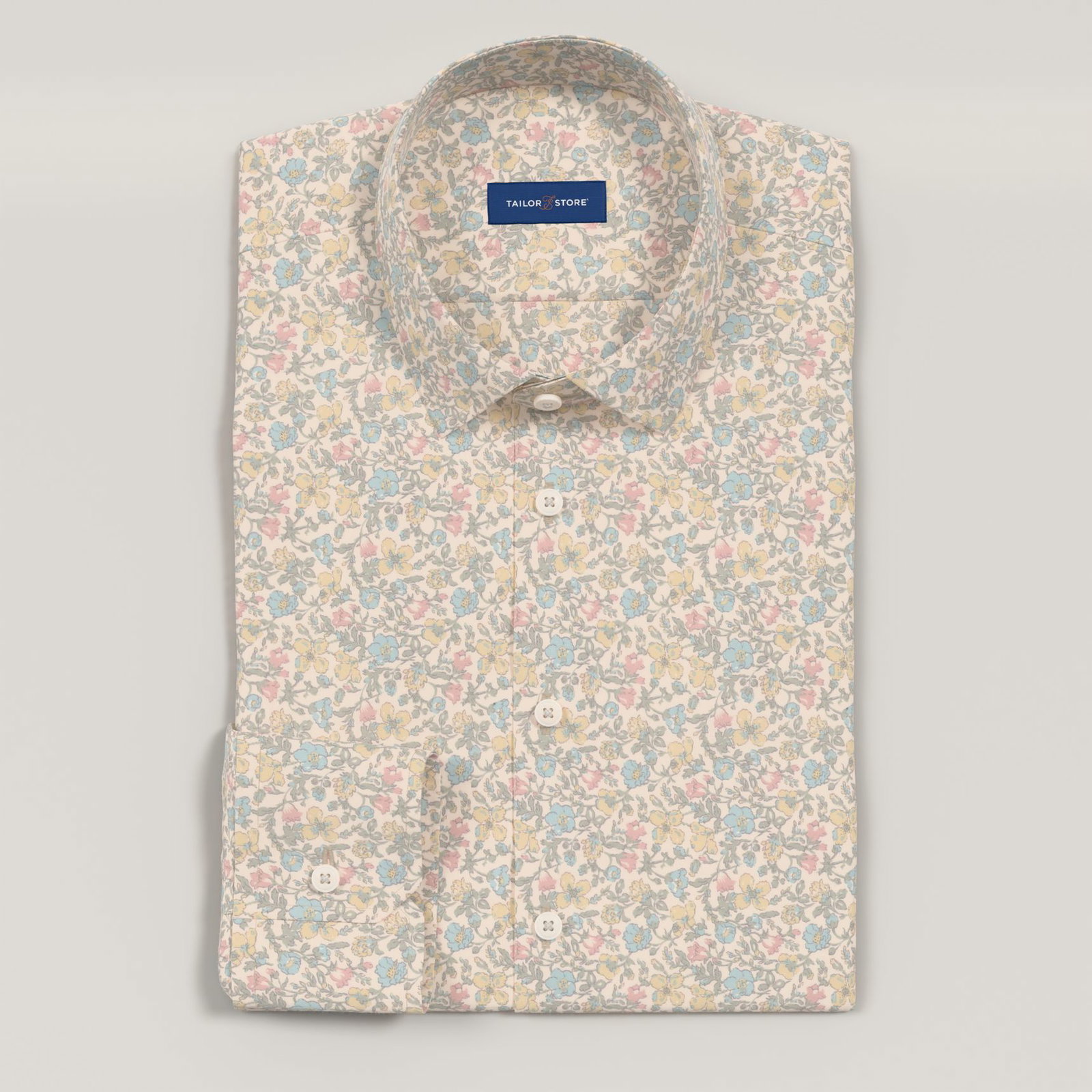 yellow floral dress shirt