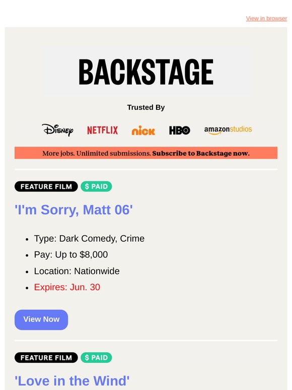 Earn Up to $8,000 in an Upcoming Dark Comedy