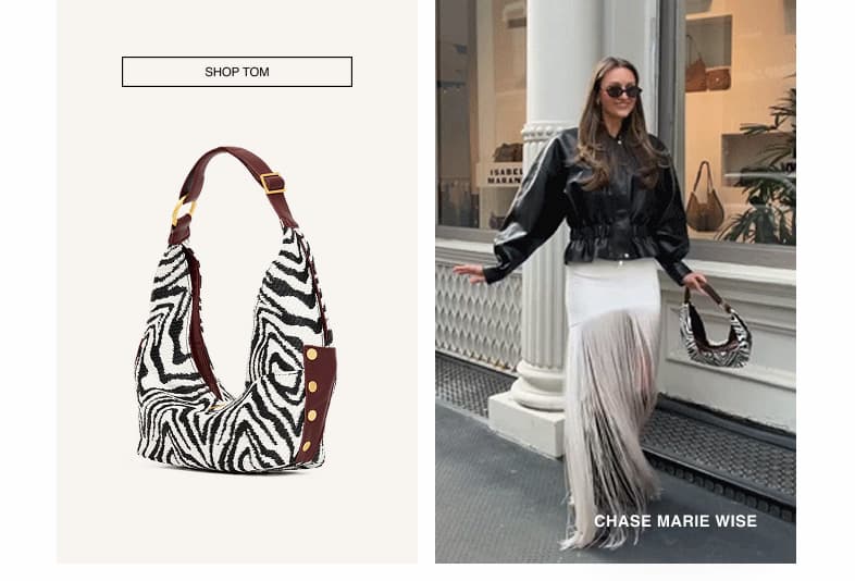 Shop Tom. Tom med in zebra gold. Chase marie Wise. 