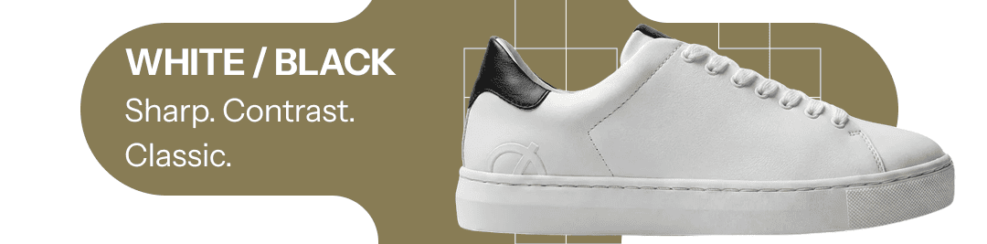 WHITE / BLACK