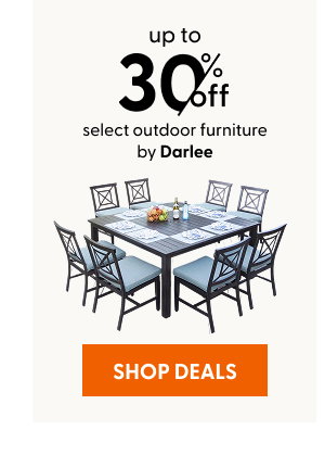 Up to 30% off select outdoor furniture by Darlee
