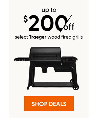 Up to $200 off select Traeger wood fired grills