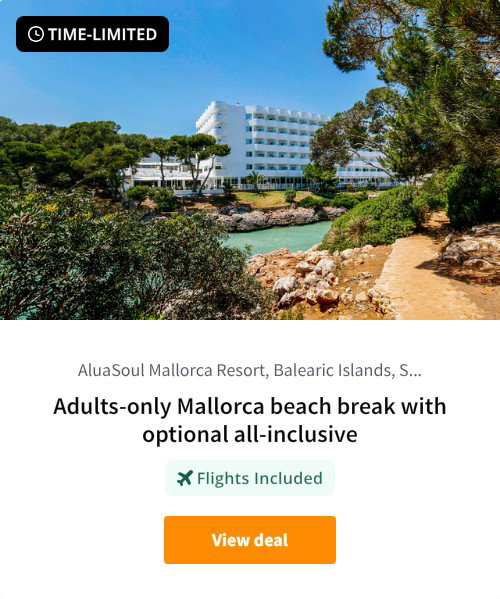 Adults-only Mallorca beach break with optional all-inclusive