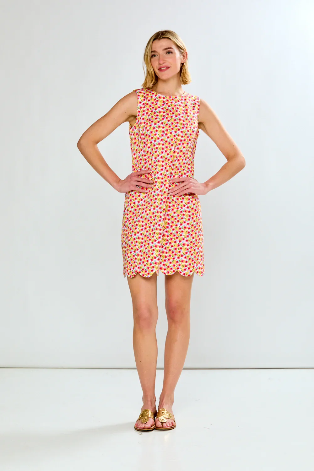 Image of The Adeline Dress in Pink Poppies