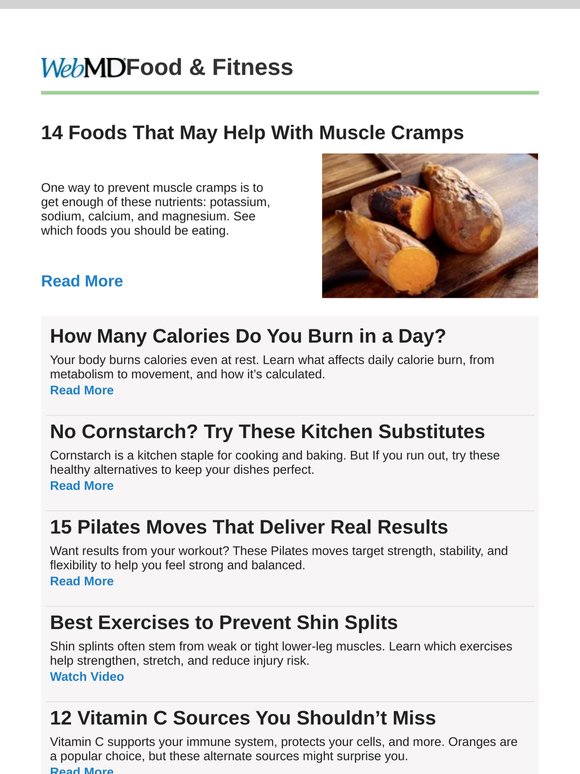 14 Foods That May Help With Muscle Cramps