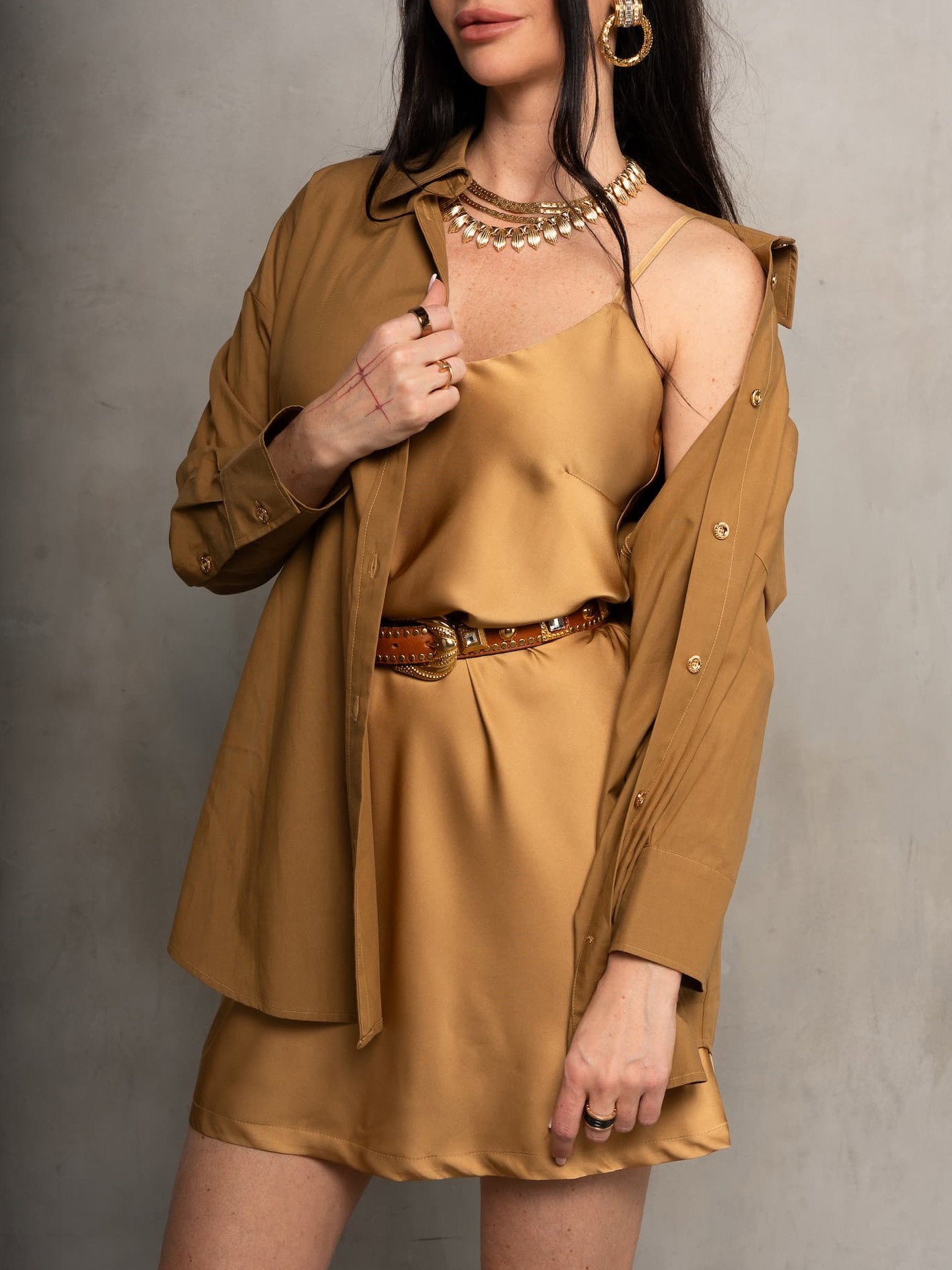 Basic Romy Mini Dress Dune