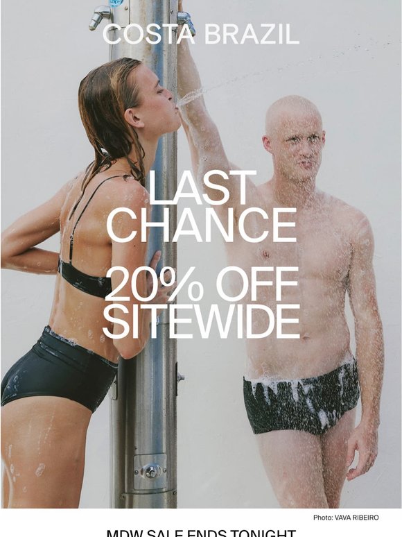 Last Day: 20% Off Site-Wide