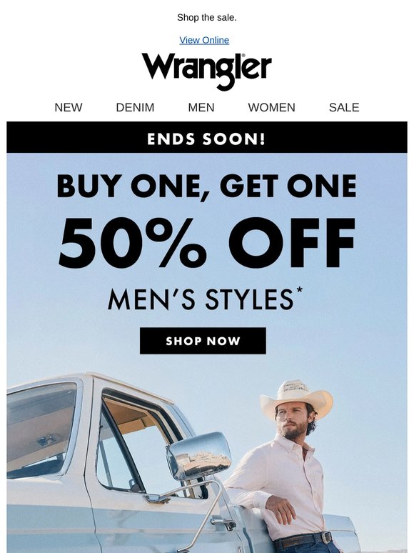 Ends soon: BOGO 50% off men’s favorites