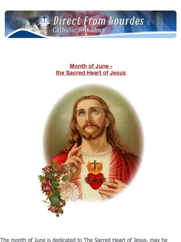 🙏 This month's prayer - Sacred Heart of Jesus 💖