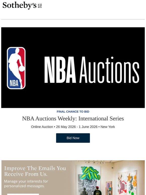 NBA Auctions Weekly: International Series
