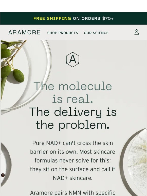 Most NAD+ skincare doesn't actually penetrate.