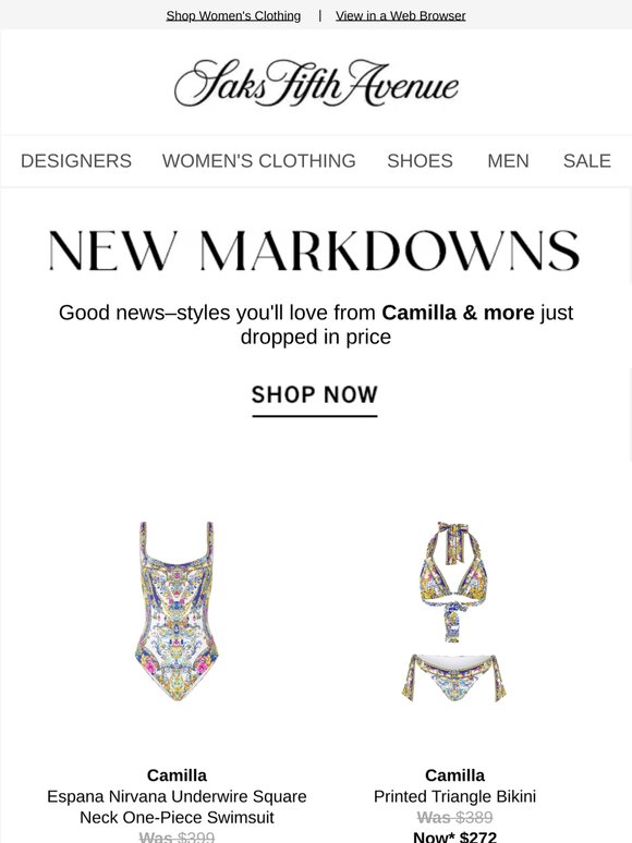 Price Drop Alert: Camilla & more styles.