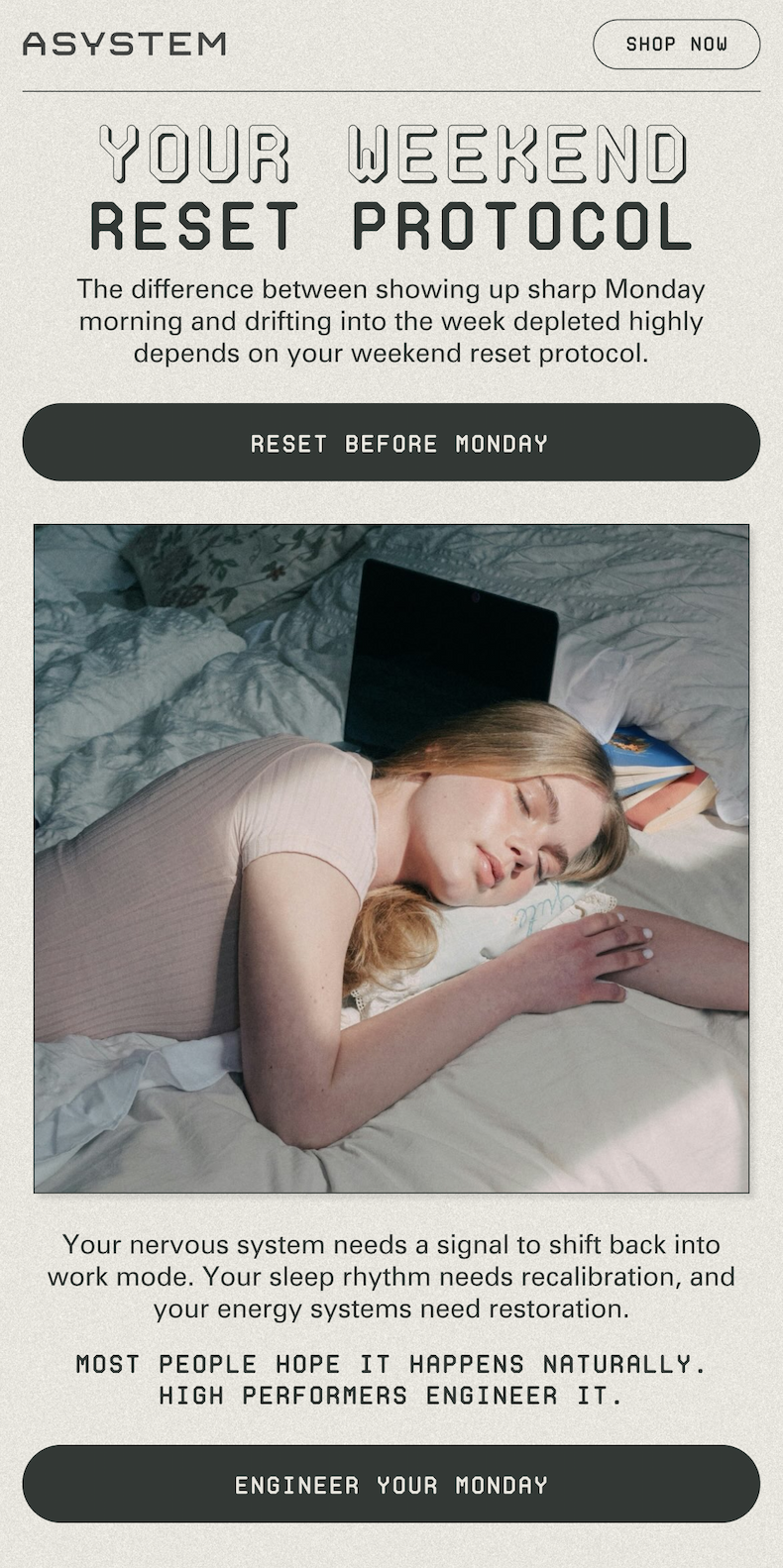 your weekend reset protocol