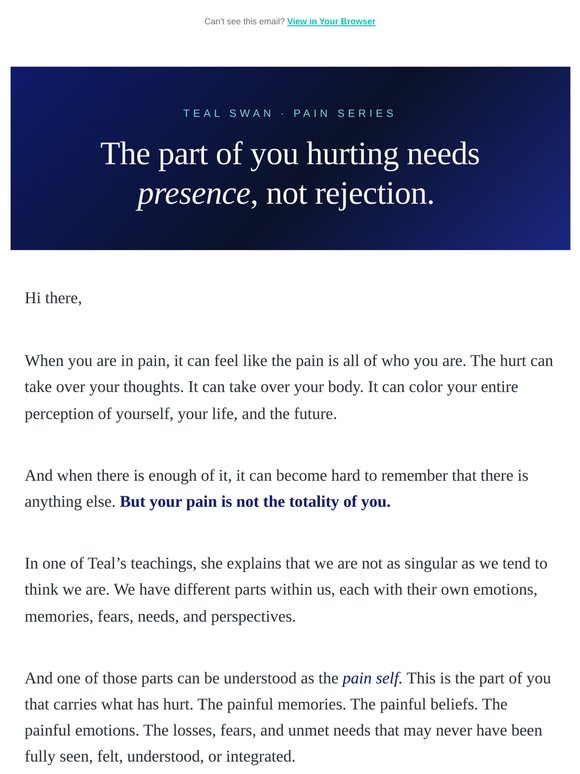 Your pain is not all of you
