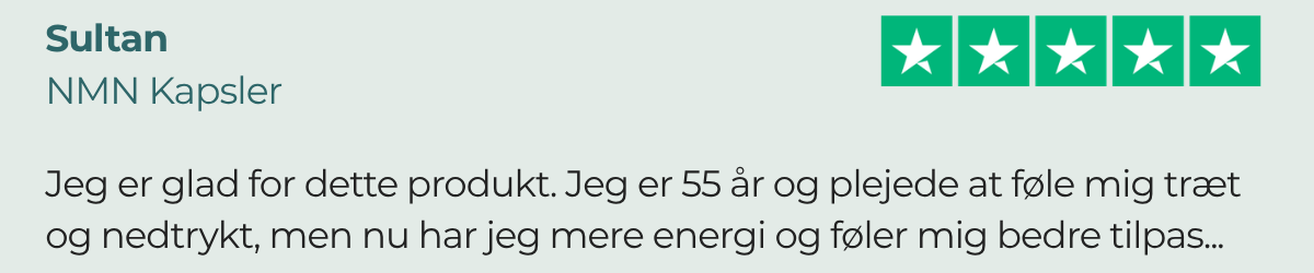 NMN-anmeldelse: Jeg er 55 år gammel og plejede at føle mig træt og utilpas, men nu har jeg meget mere energi og har det bedre