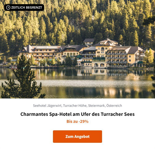 Charmantes Spa-Hotel am Ufer des Turracher Sees