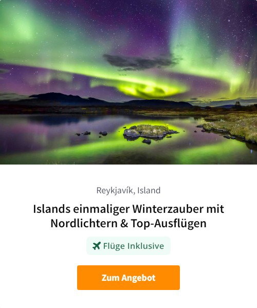 Islands einmaliger Winterzauber mit Nordlichtern &amp; Top-Ausflügen