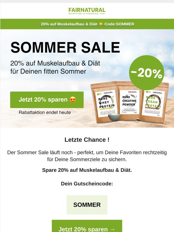 Nur noch heute 20% Rabatt