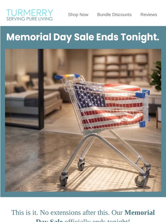 Memorial Day Sale Ends Tonight: 20% OFF ⏰