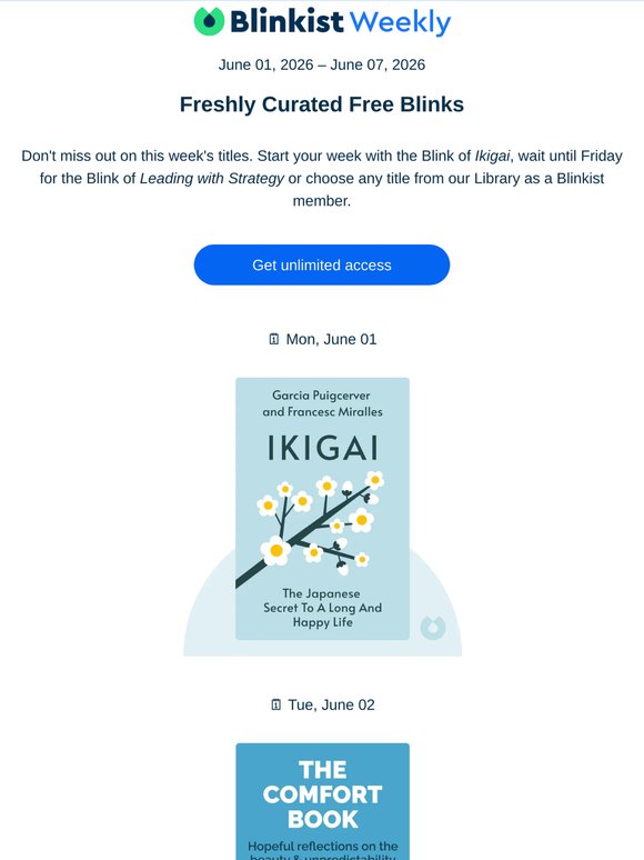 🗓️ The Summary: Your free reads next week
