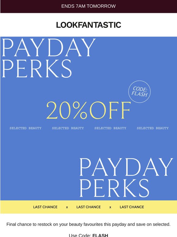 Last Chance: 20% Off