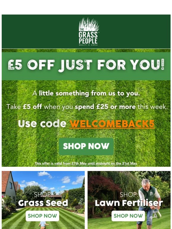 Get £5 Off Your Order - Ends Soon!