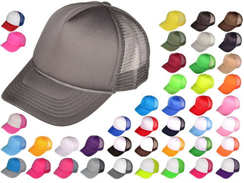 Blank 5 Panel Foam Trucker Hats That Help You Build a Custom Hat Business (67 Colors) - Style 3025