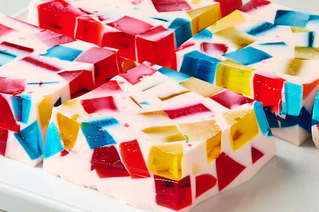 Mosaic Jell-O Squares