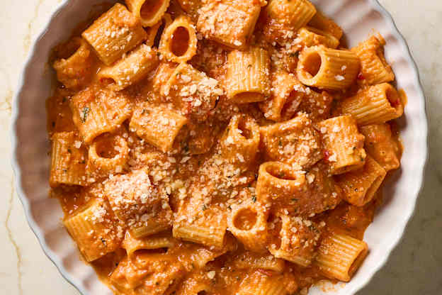 Spicy Rigatoni Vodka