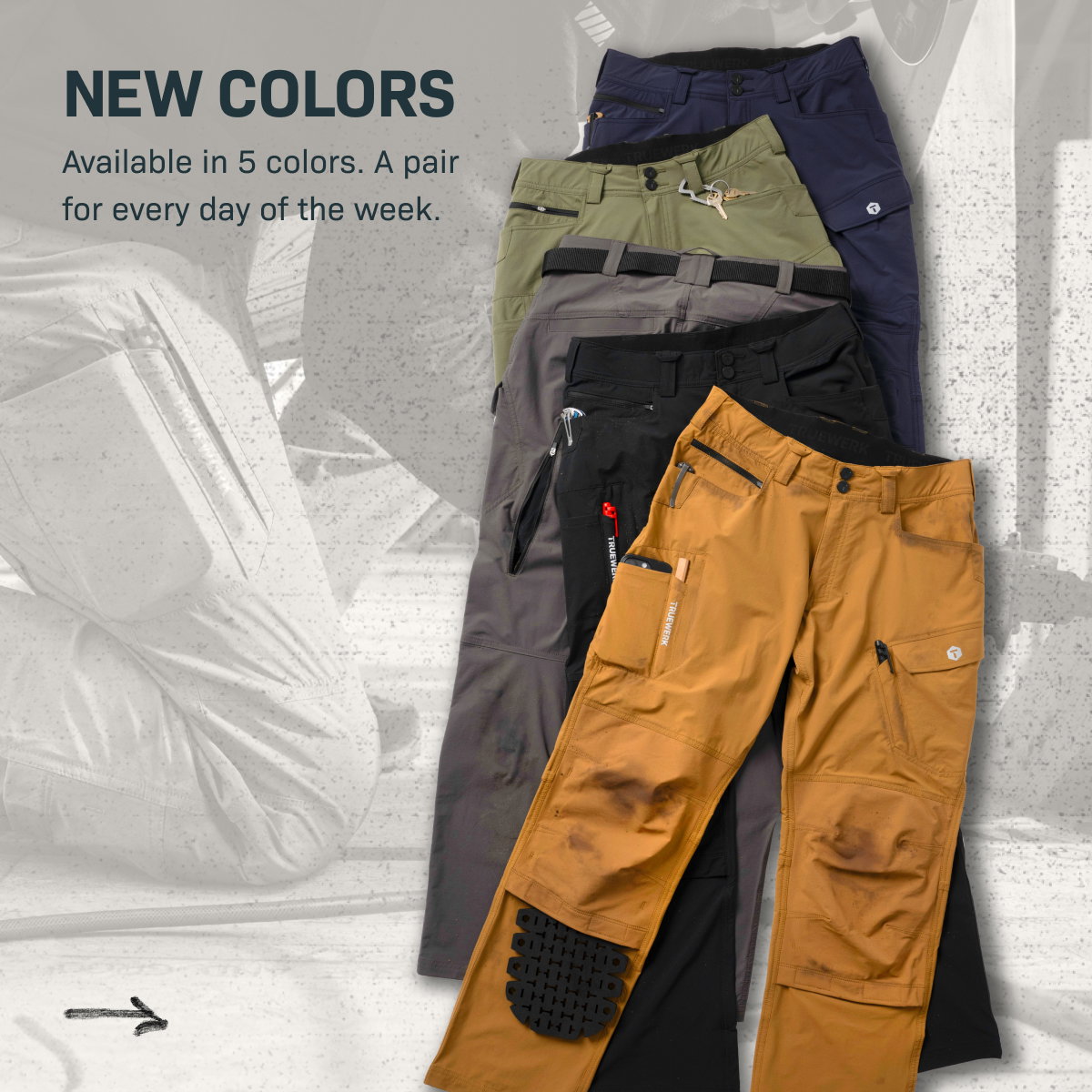 NEW COLORS— Available in 5 colors. A pair for every day of the week.