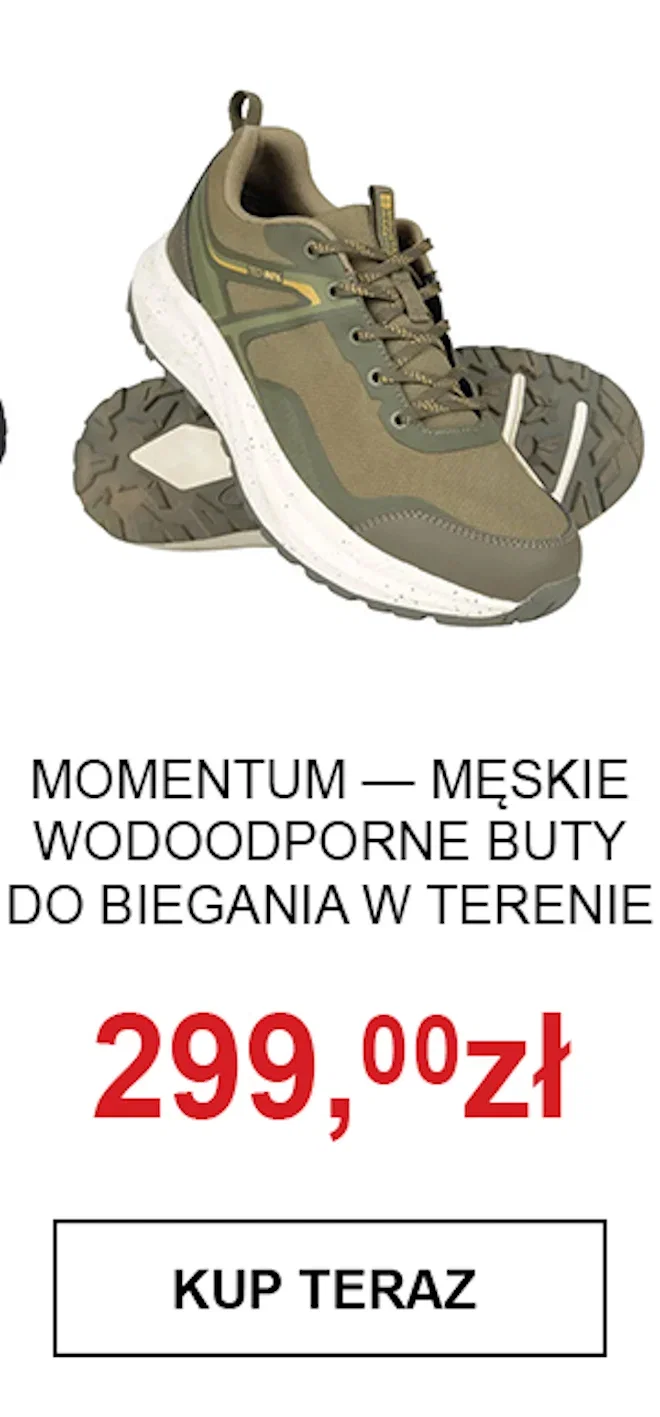 Momentum — męskie wodoodporne buty do biegania w terenie