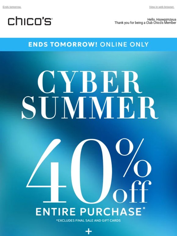 DIVE IN QUICK! 🌊 40% off + free shipping