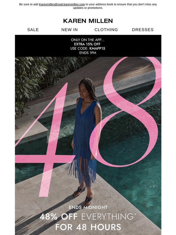 Ends midnight | 48% off for 48 hours