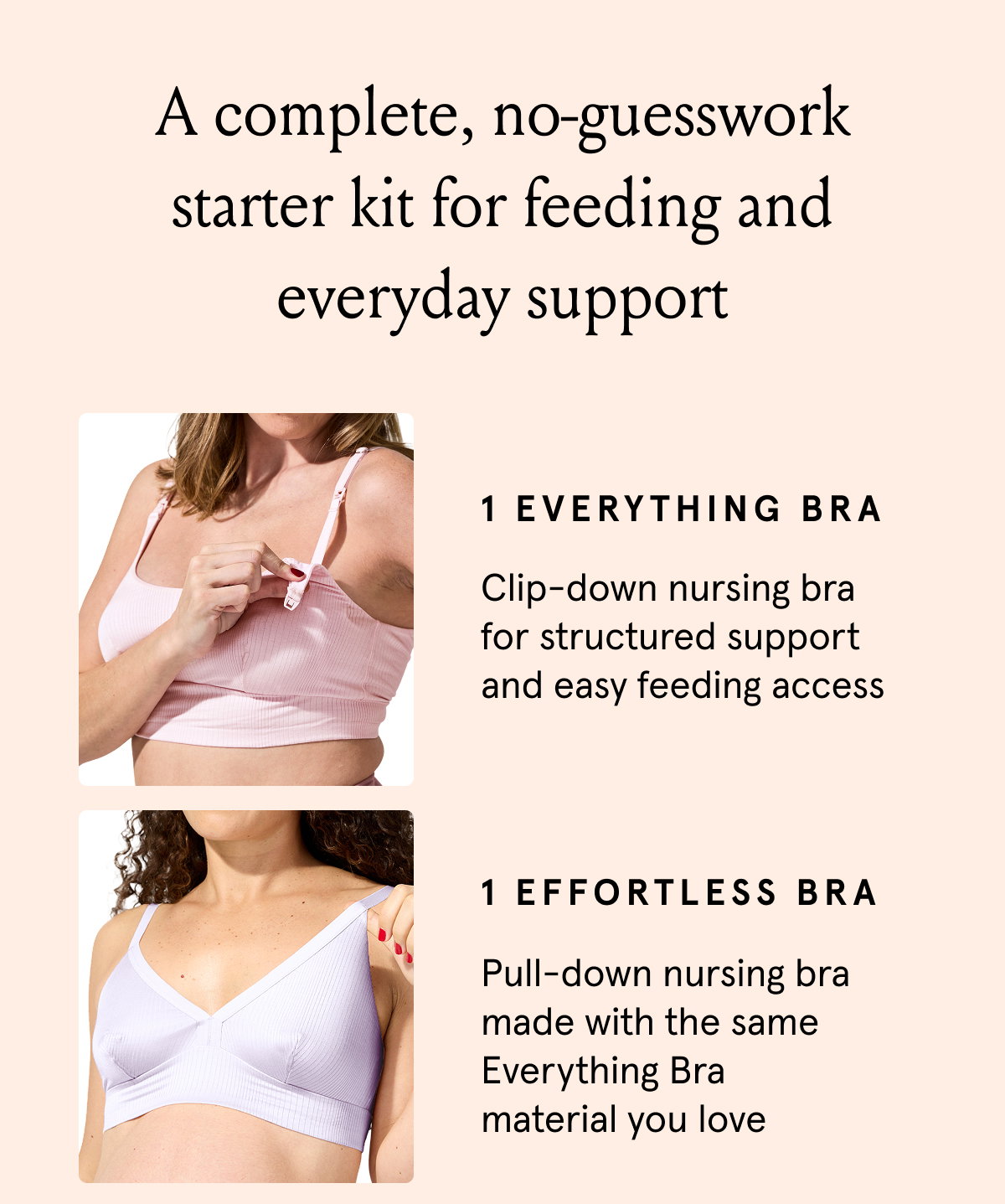 A complet, no-guesswork starter kit for feeding and everyday support