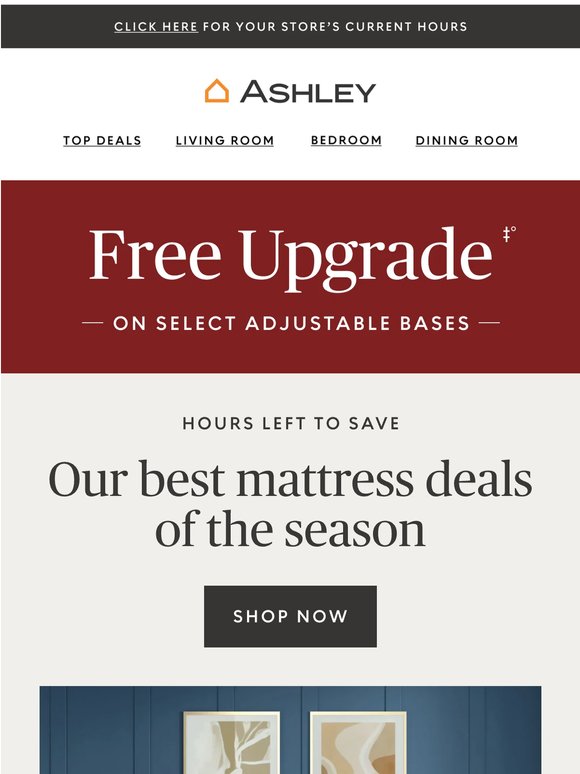 Stay Cozy, Save Big 💤 Free Upgrade on Select Bases