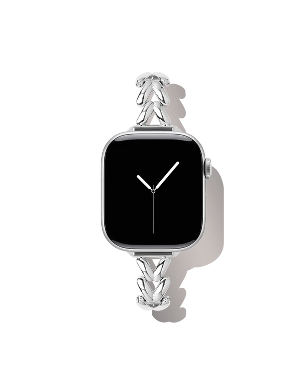 Delicate Chain Watch Band 38 Silver