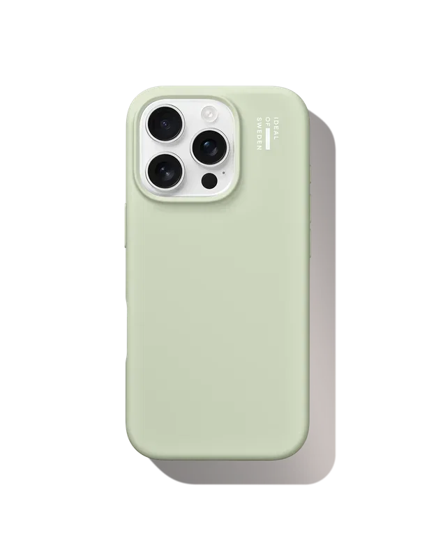 Silicone Case MagSafe iPhone 16 Pro Sage Green