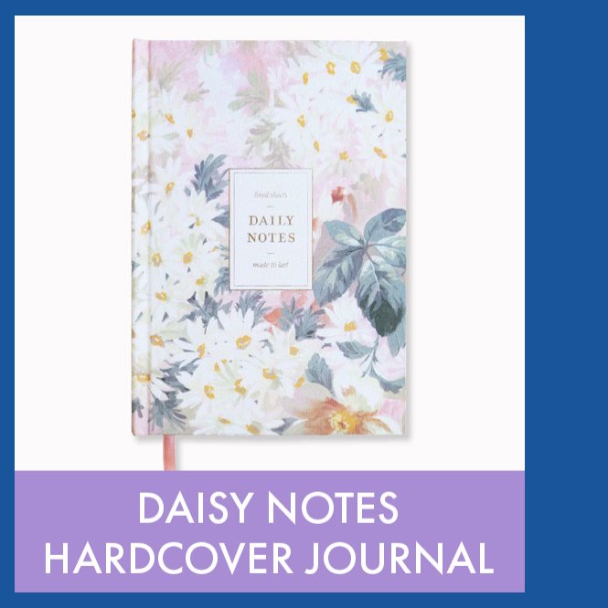 Daisy Notes Book Cloth Hardcover Journal