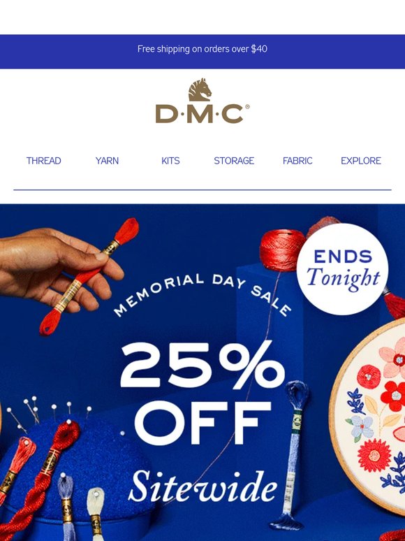 Ends Tonight: 25% off Sitewide