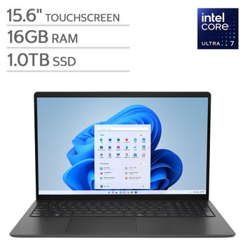 Dell 15.6-inch Touchscreen Laptop with Intel Core Ultra 7 Processor
