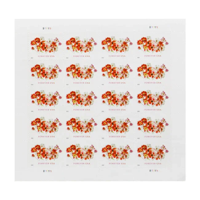 Tulips 2022 USPS First-Class Mail Forever Postage Stamps - Sheet of 20
