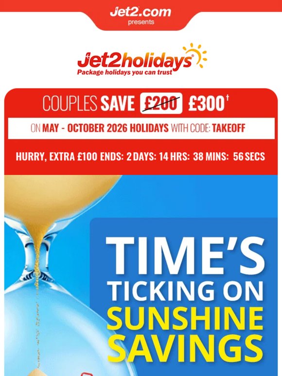 Sun, savings, suitcase... go!
